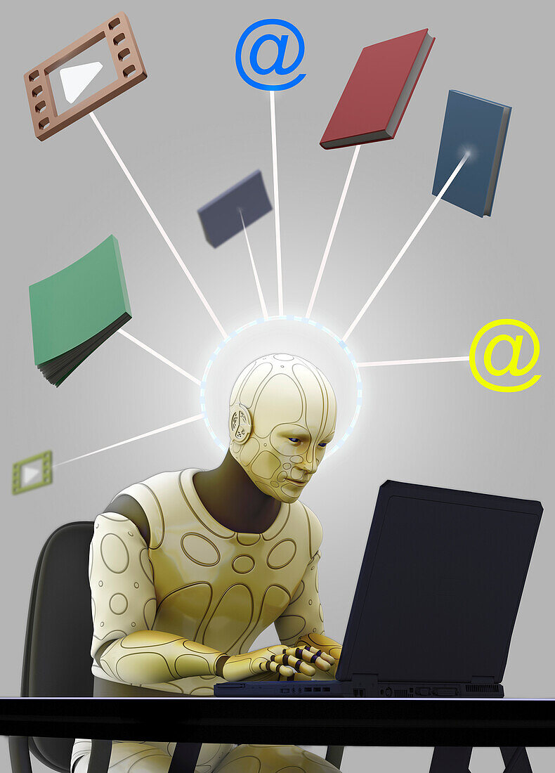 Artificial intelligence, conceptual illustration