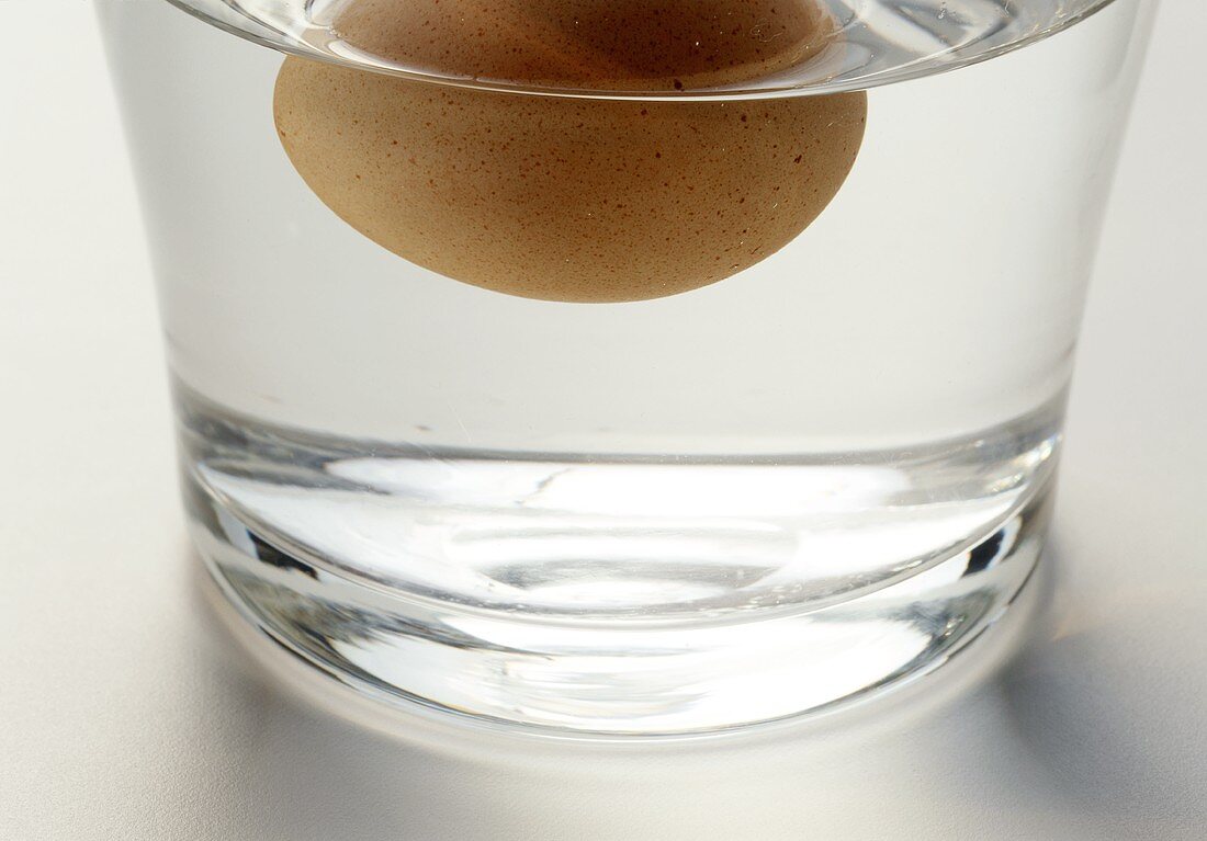 A Boiled Egg Cooling in Cold Water