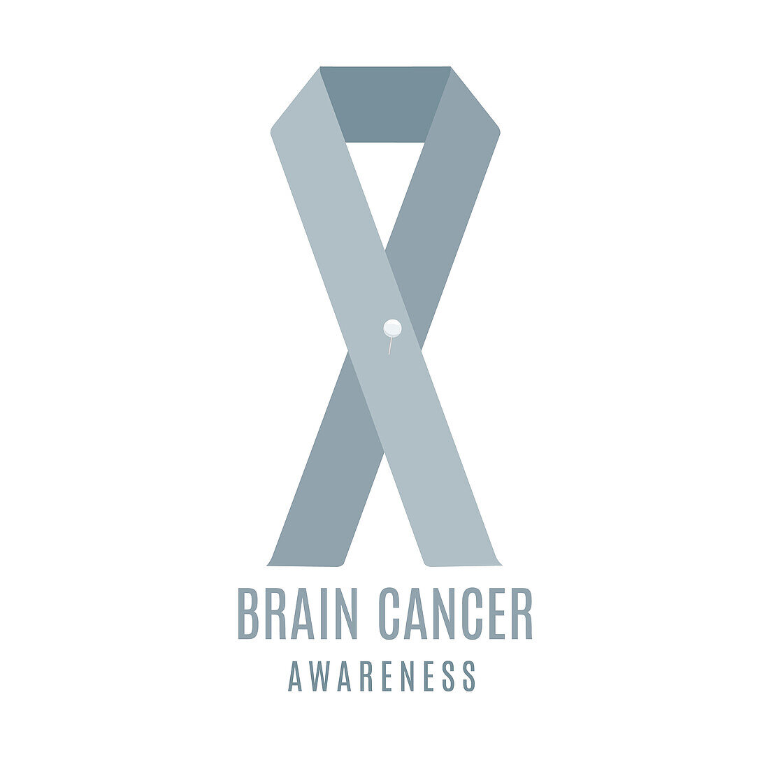 Brain cancer awareness, conceptual illustration