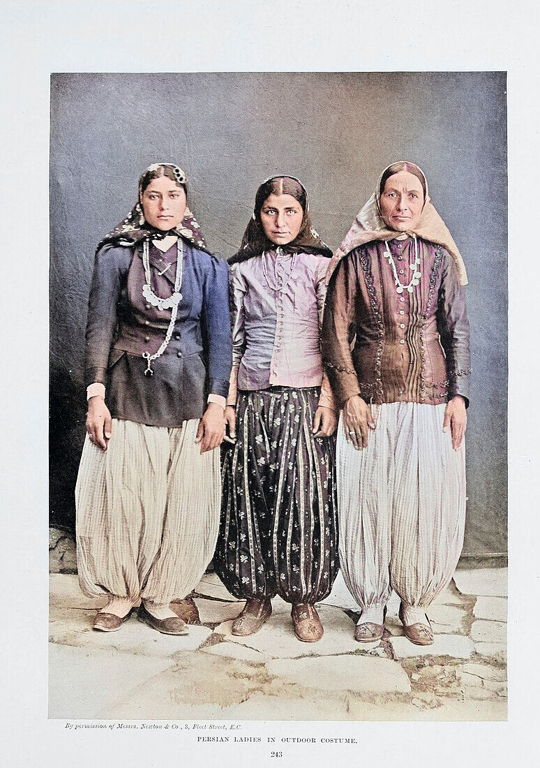 Persian ladies in outdoor costume