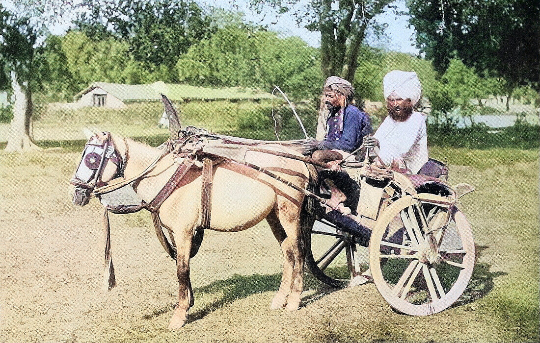 Native cart, Benares