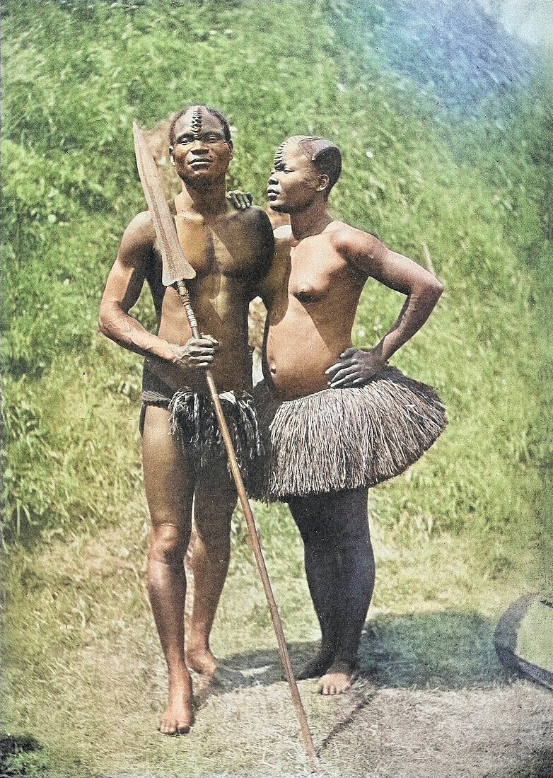 Mulolo Congo warrior and his wife