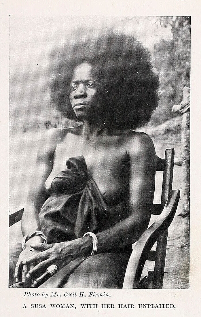 Susa woman with her hair unplaited