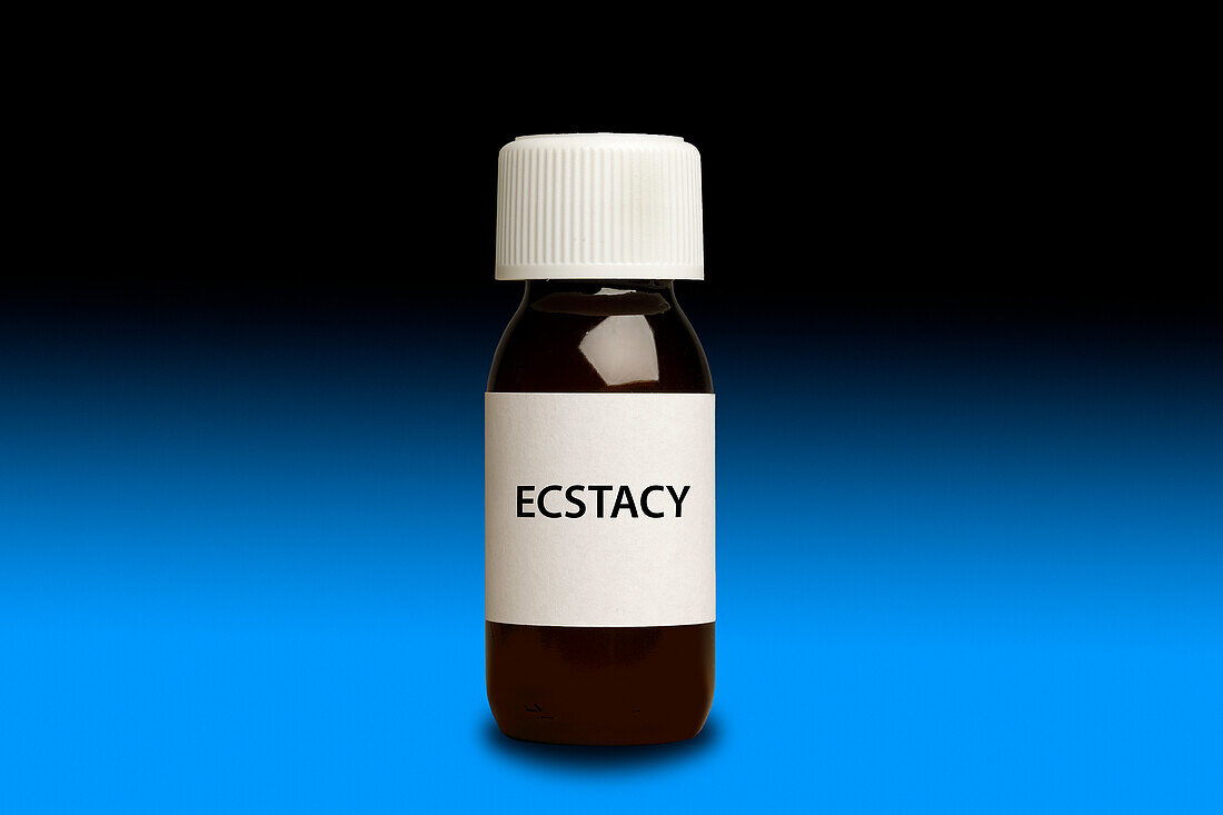 Ecstasy bottle, illustration