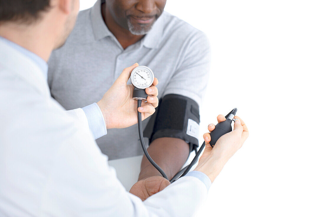 Checking blood pressure