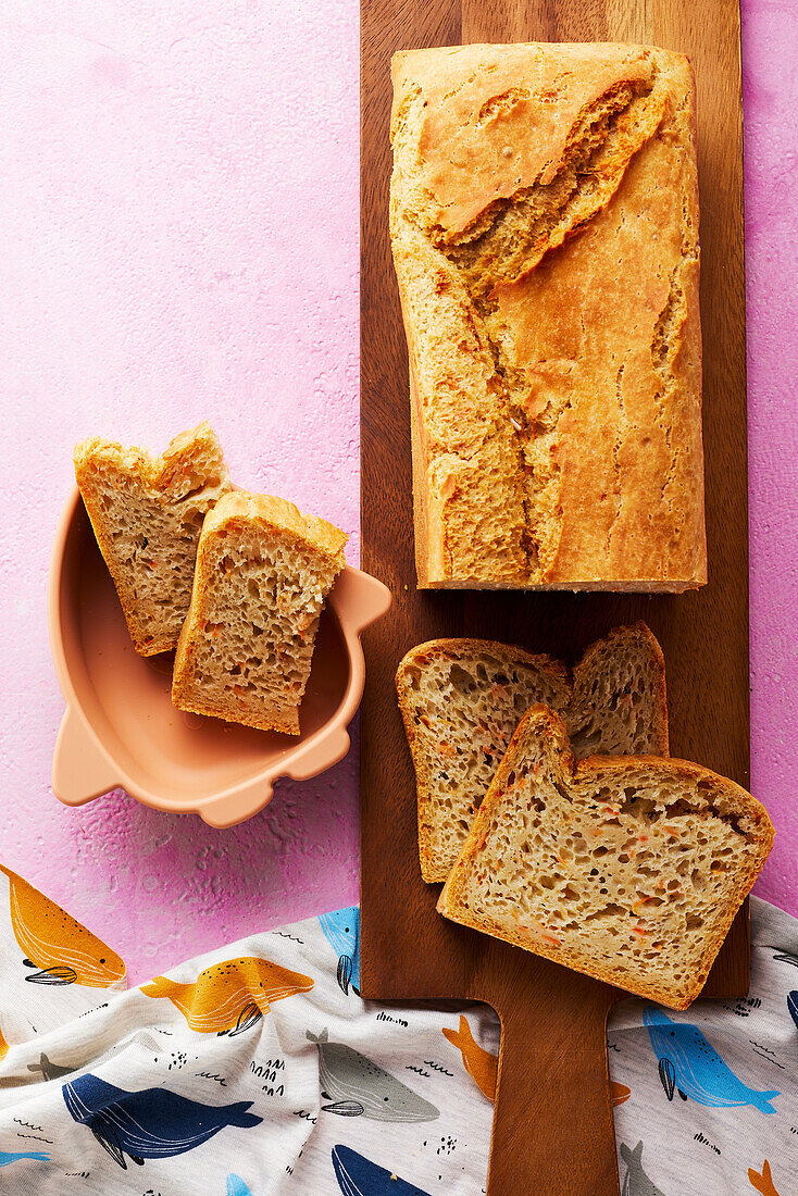 Juicy carrot bread