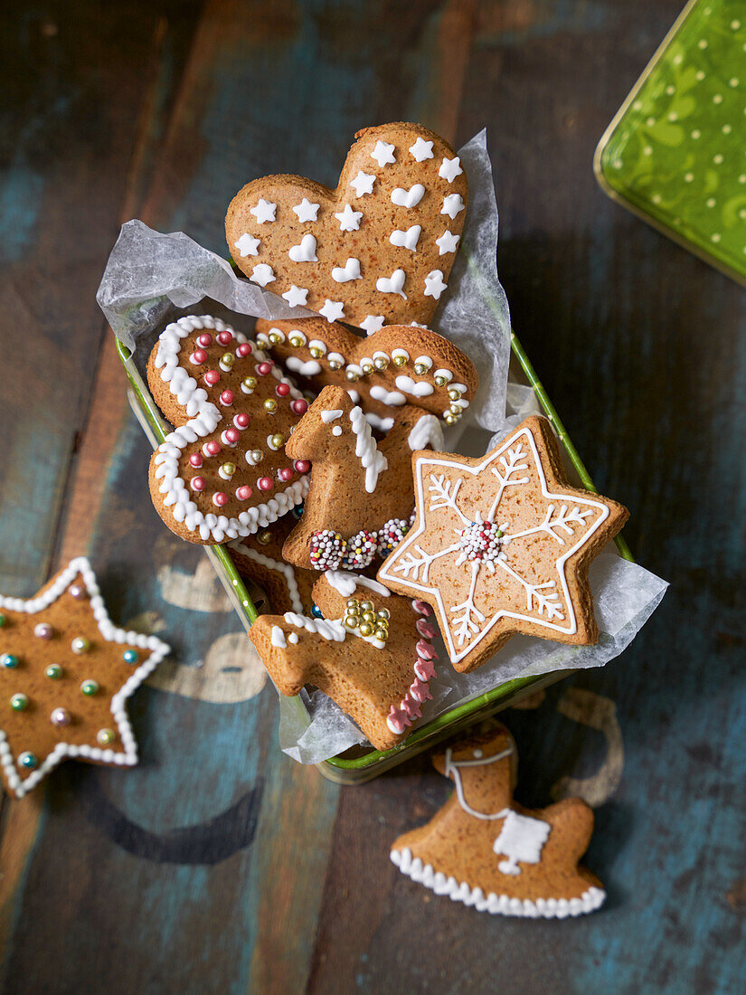 Honigkuchen mit Spritzglasur