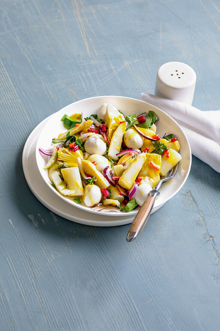 Artischockensalat mit Spargel