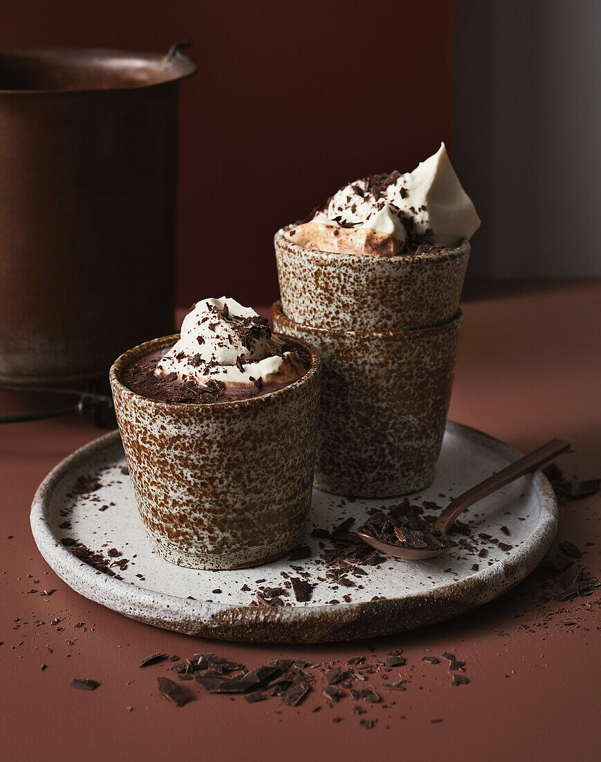 Mocha cupcakes with coffee meringue