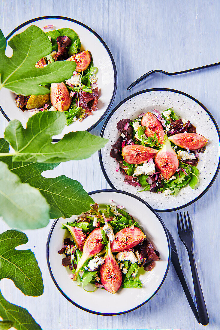 Fig salad with Roquefort