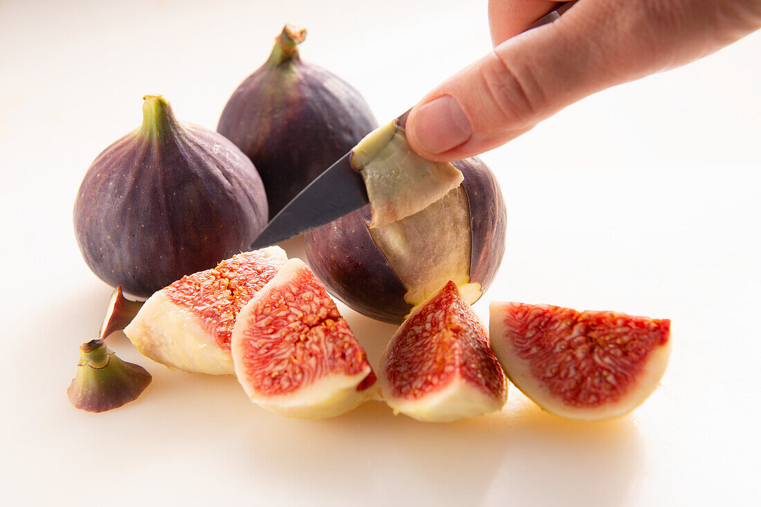 Skin the figs