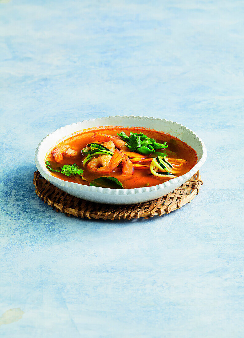 Quick Thai-style prawn noodle soup