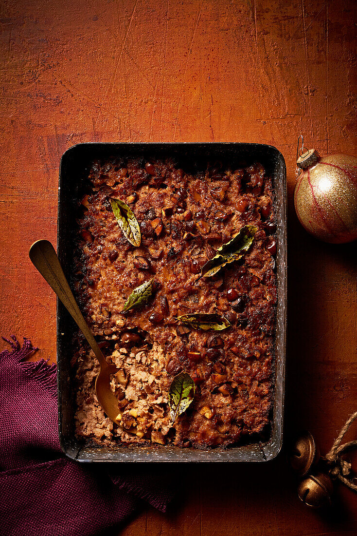 Baked chestnut filling