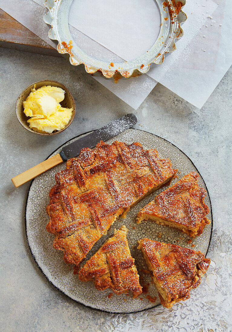 Marmeladen-Vollkorntarte mit Clotted Cream