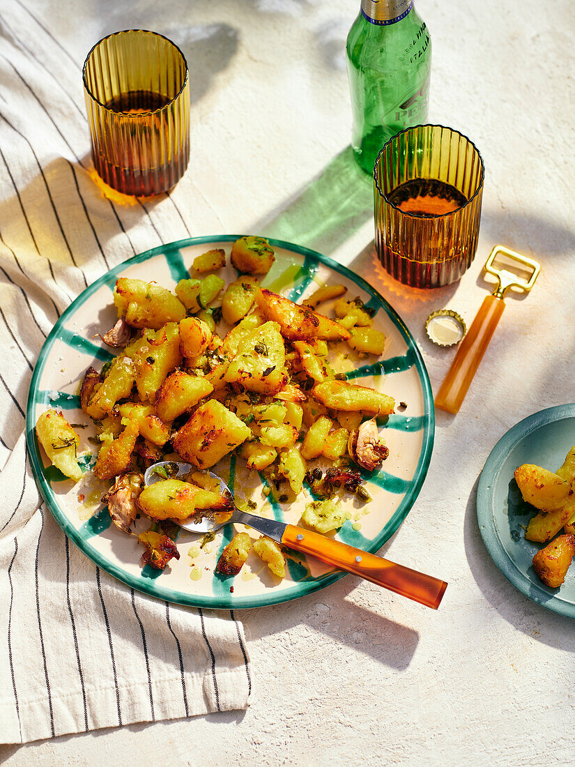 Tuscan roast potatoes with capers