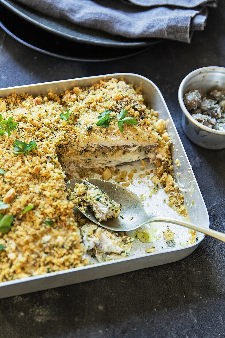 Fischpastete mit Kapern