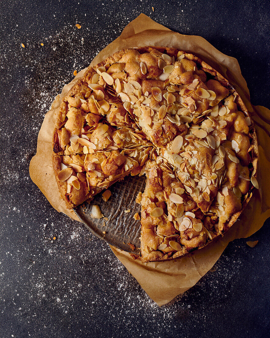 Apple and almond cake