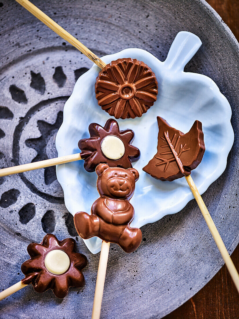 Chocolate lollipops