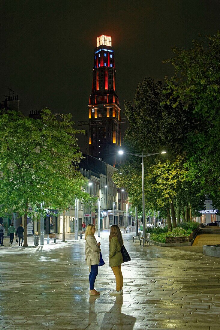 France,Somme,Amiens,Place Rene Goblet,Perret Tower made with reinforced concrete designed by the architect Auguste Perret,inaugurated in 1952