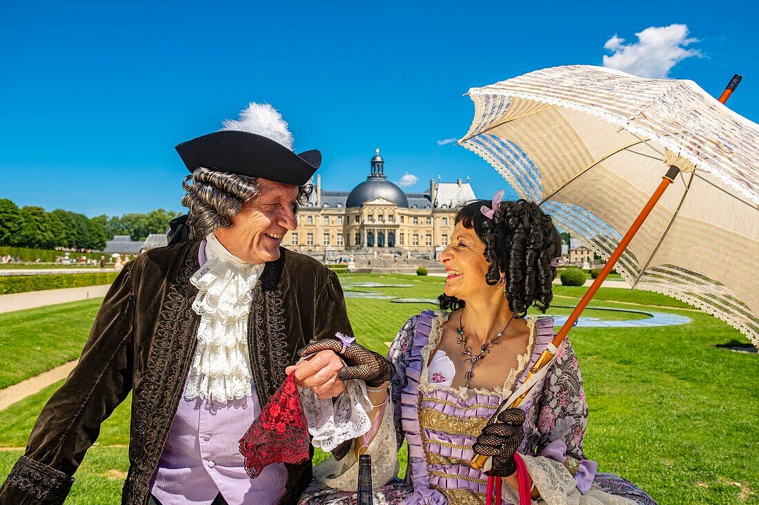 France,Seine et Marne,Maincy,the castle of Vaux-le-Vicomte,15th Grand Siecle Day : costume day of the 17th century