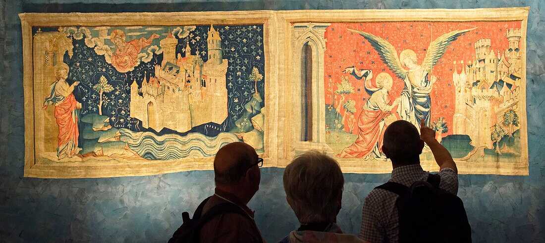 France,Maine et Loire,Angers,the castle of the Dukes of Anjou built by Saint Louis,the Apocalypse tapestry