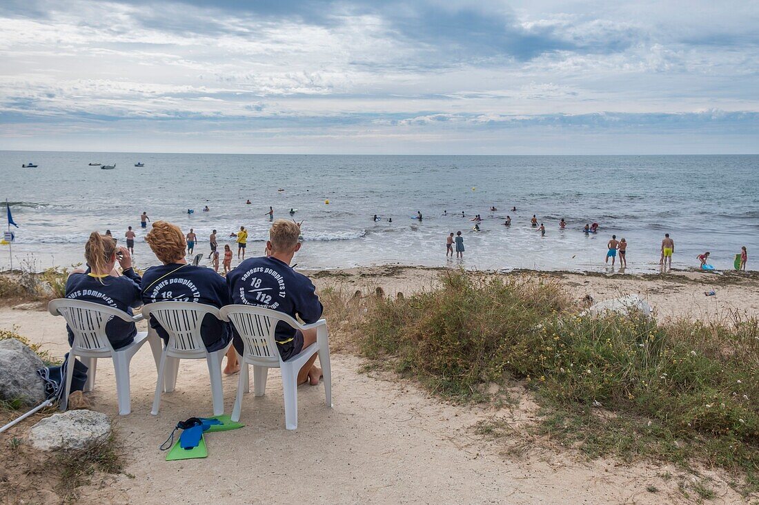 Frankreich,Charente Maritime,Insel Oleron,Rettungsschwimmer,Strandwächter