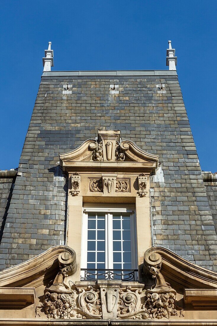 France,Meurthe et Moselle,Nancy,facade of a house in Art Nouveau style in Begonias street