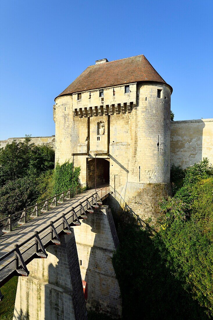Frankreich,Calvados,Caen,das Schloss von Wilhelm dem Eroberer,Herzogspalast,die "Porte des Champs"
