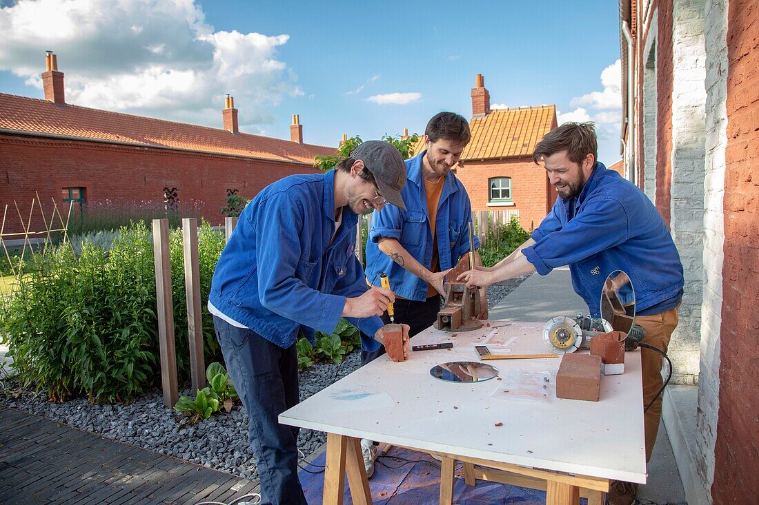 France,Pas de Calais,Bruay la Buissiere,quoted electricians,built in 1856 to house the miners of the n ° 1 pit of Bruay,currently open to the public following a redevelopment project,artists in residence