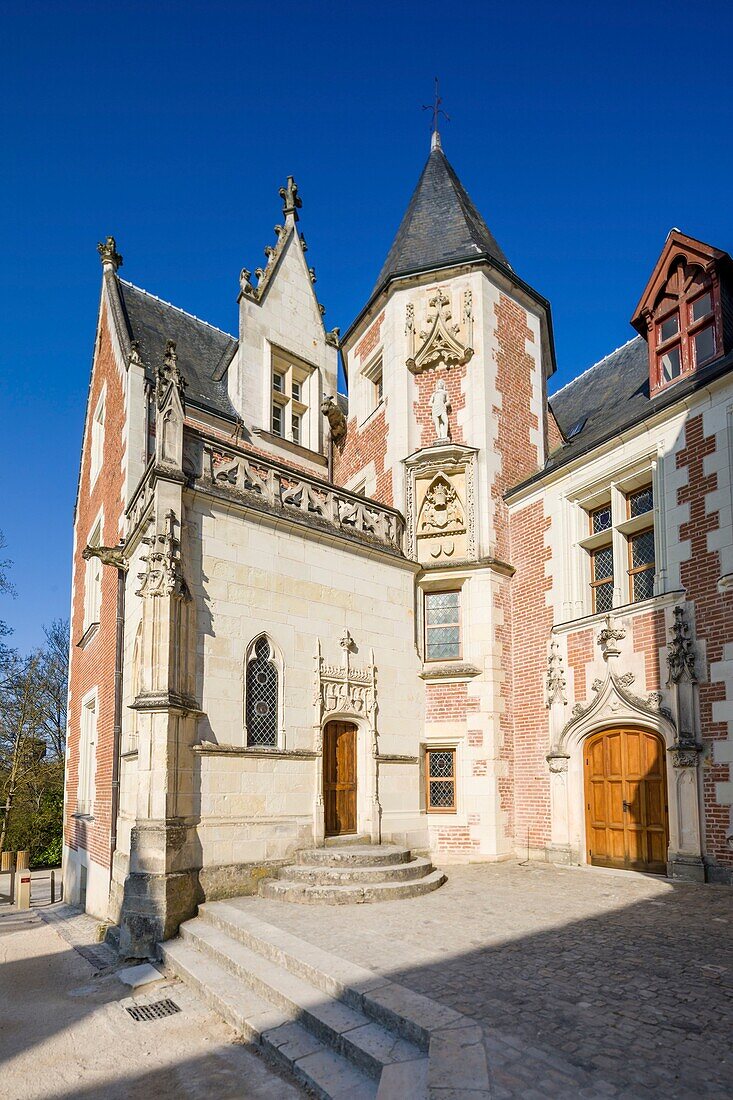 Frankreich,Indre et Loire,Loire-Tal von der UNESCO zum Weltkulturerbe erklärt,Amboise,Schloss Clos Lucé,letzter Wohnsitz von Leonardo da Vinci