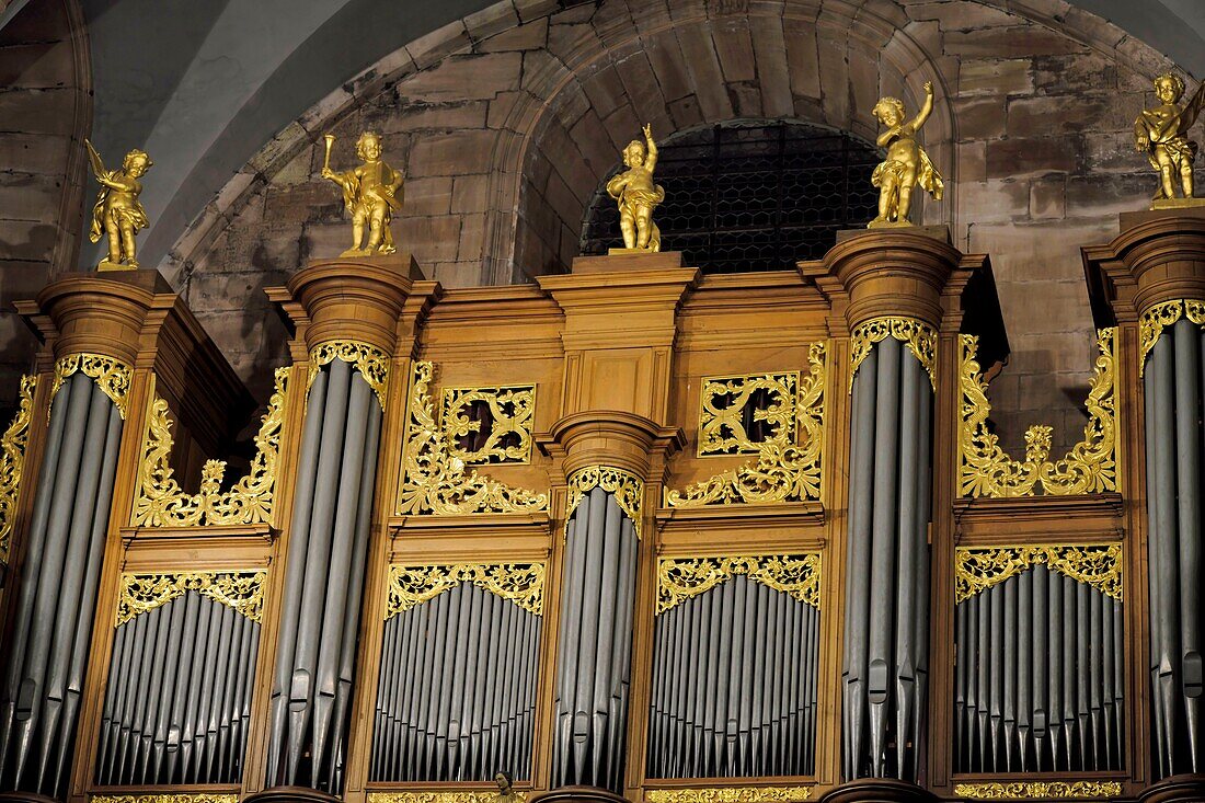 France,Territoire de Belfort,Belfort,Place d Armes,Saint Christophe cathedral,great organ dated 18th century