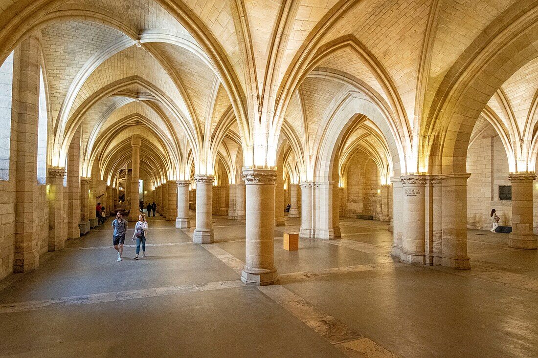 Frankreich,Paris,Weltkulturerbe der UNESCO,Ile de la Cite,die Conciergerie im Palais de Justice,der Salle des gens d'armes