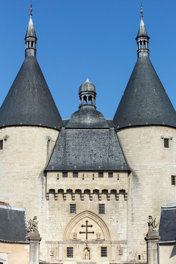 France,Meurthe et Moselle,Nancy,the 14th century Craffe gate dating from medieval times from Grande rue (Grande street)