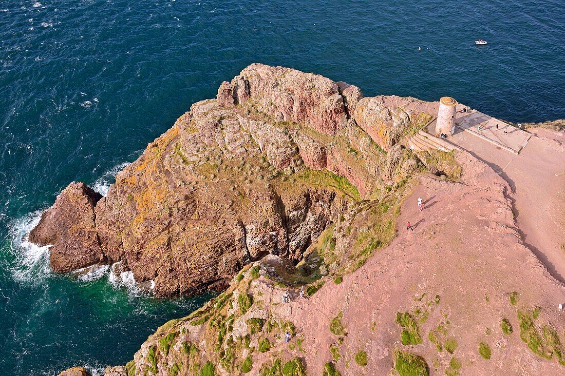 France,Cotes d'Armor,Cap Frehel (aerial view)