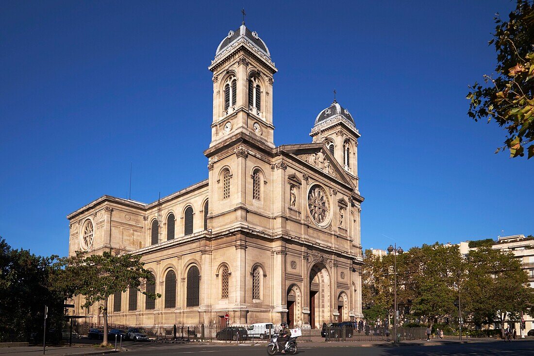 France,Paris,President Mithouard Place,Saint Francis Xavier Church