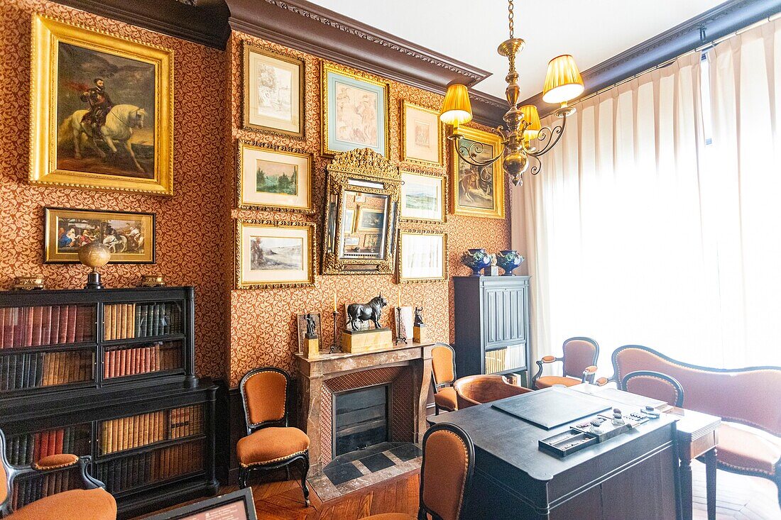 France,Paris,Nouvelle Athenes district,Gustave Moreau museum,his office