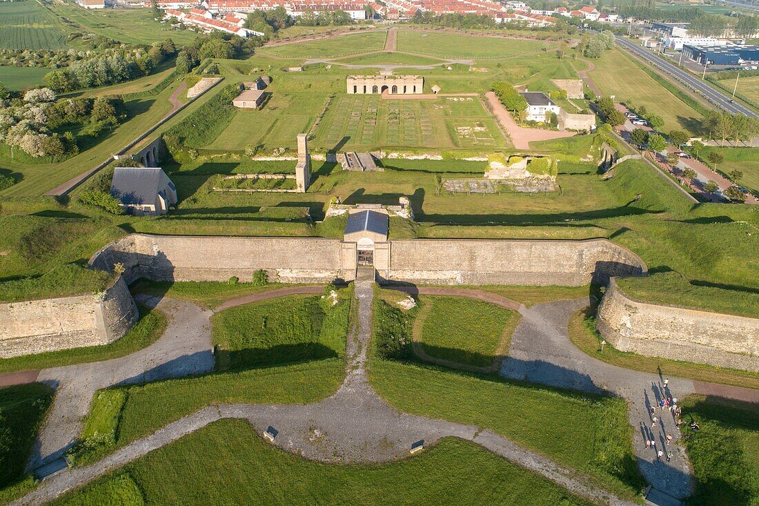 Frankreich,Pas-de-Calais,Calais,Fort Nieulay (Luftaufnahme)