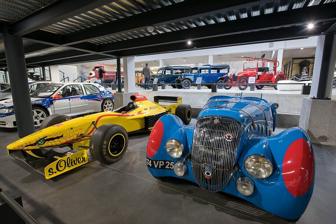 France,Doubs,Montbeliard,Sochaux,the museum of adventure Peugeot,a 302 special sport for the 24 hours of Le Mans in 1937,1931 cm of 73 hp