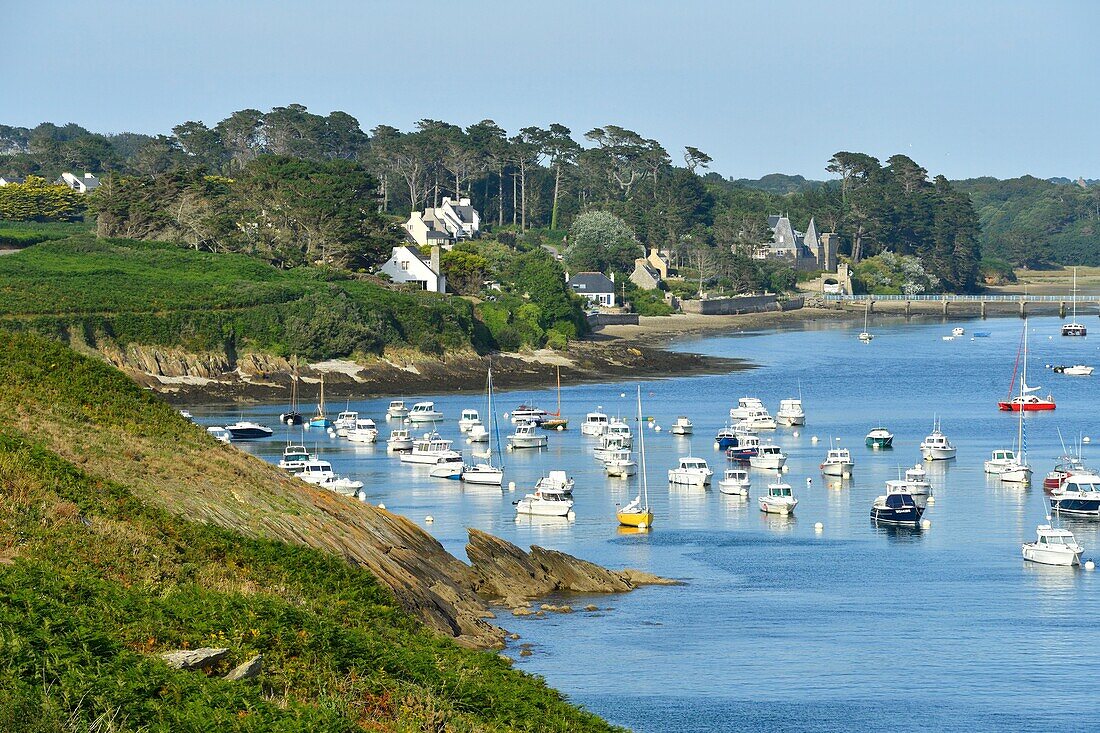 Frankreich,Finistere,Iroise see,Armorique Regionaler Naturpark,Le Conquet,der Hafen