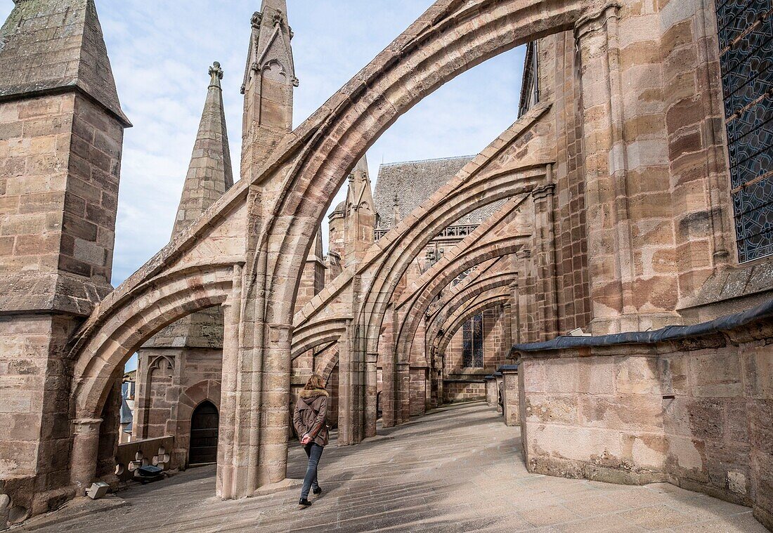 Frankreich,Aveyron,Rodez,die Planetes der Kathedrale aus dem 13. und 16. Jahrhundert