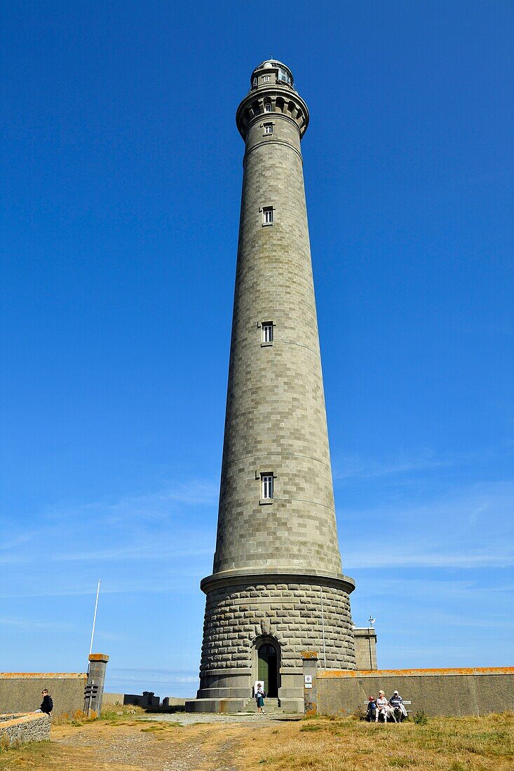 France,Finistere,Plouguernau,the Virgin Island in the archipelago of Lilia,the Virgin Island Lighthouse,the tallest lighthouse in Europe with a height of 82.5 meters