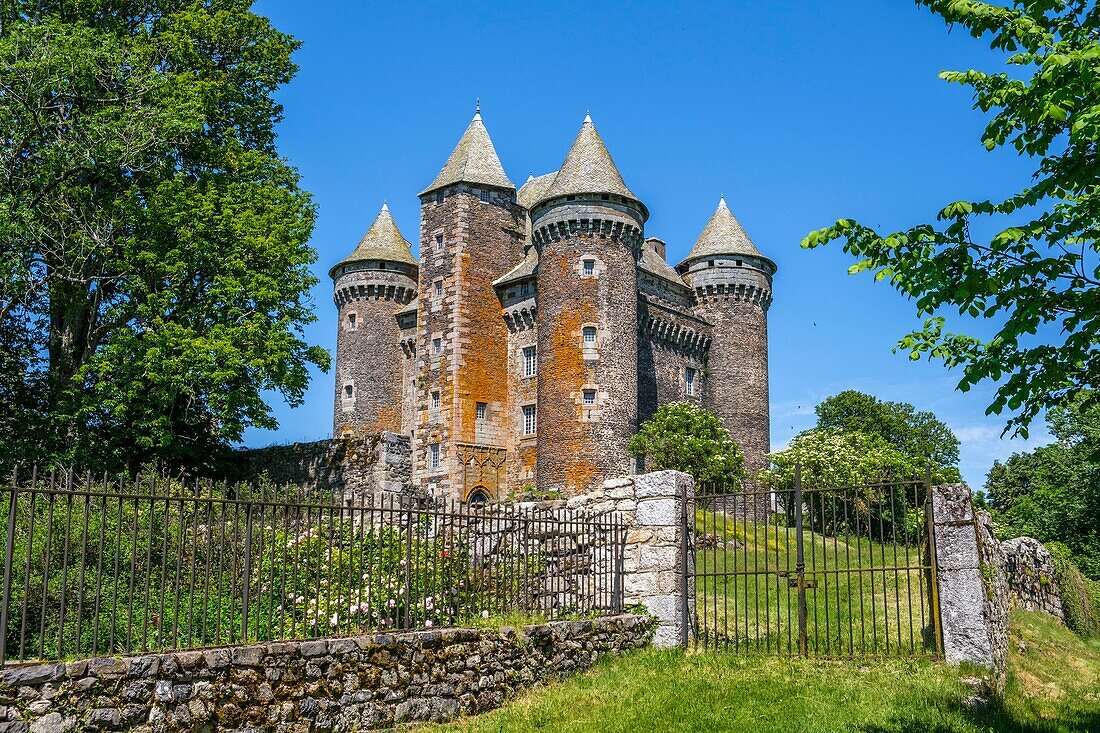 France,Aveyron,Montpeyroux,Bousquet castle near Laguiole