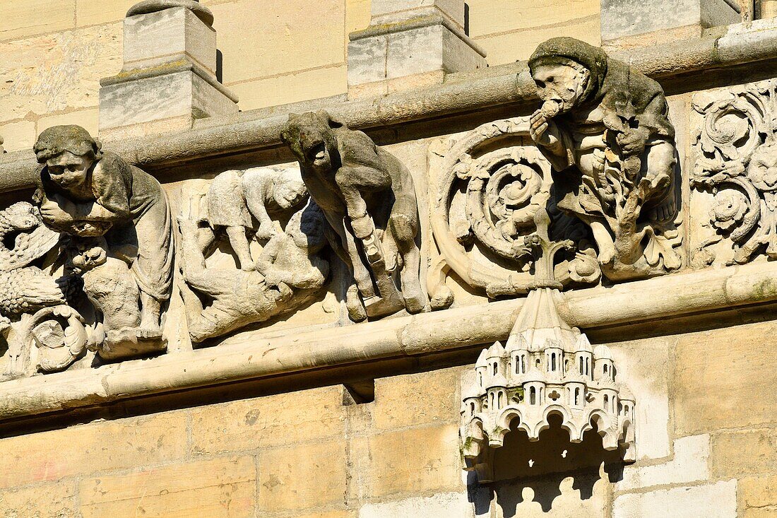 France,Cote d'Or,Dijon,area listed as World Heritage by UNESCO,Notre Dame Church,gargoyles