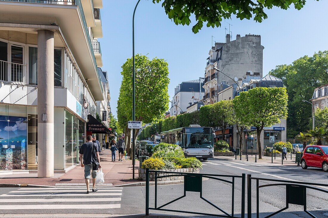 Frankreich,Seine Saint Denis,Le Raincy,Allee des Widerstands