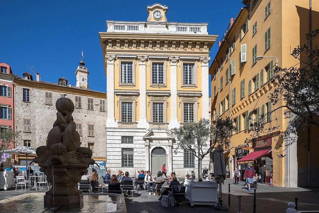 France,Alpes Maritimes,Nice,listed as World Heritage by UNESCO,district of old Nice,place Saint François