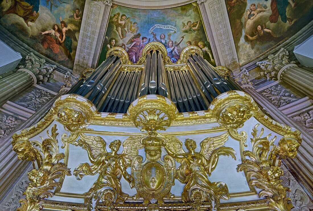 Frankreich,Yvelines,Versailles,Schloss Versailles,Weltkulturerbe der UNESCO,die Orgel in der Kapelle
