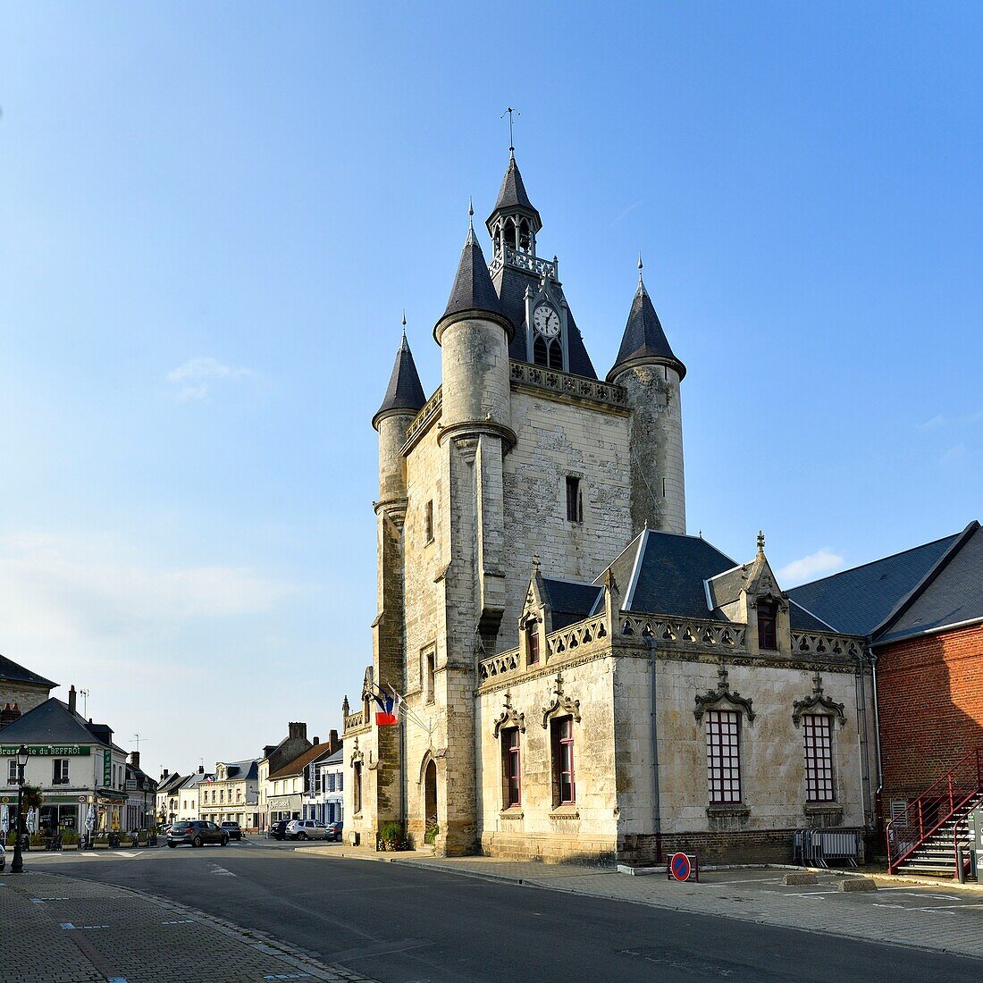 Frankreich,Picardie,Somme,Rue,Glockenturm aus dem 15. Jahrhundert, von der UNESCO zum Weltkulturerbe erklärt