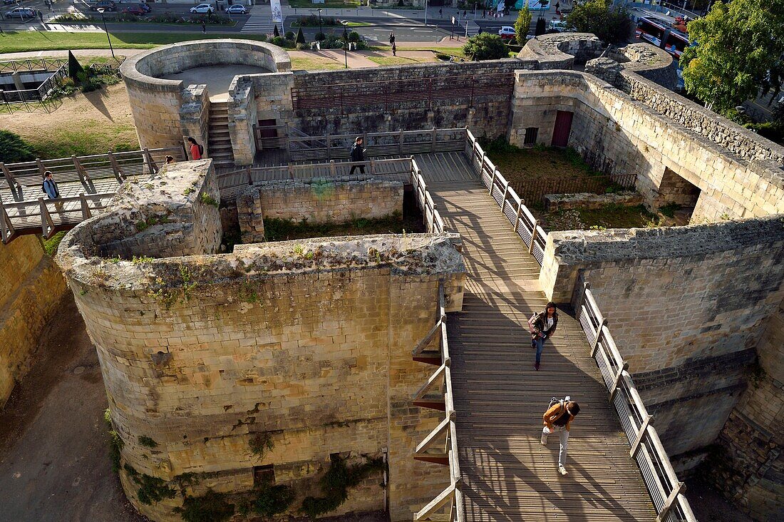 France,Calvados,Caen,the ducal castle of William the Conqueror,the porte Saint-Pierre barbican