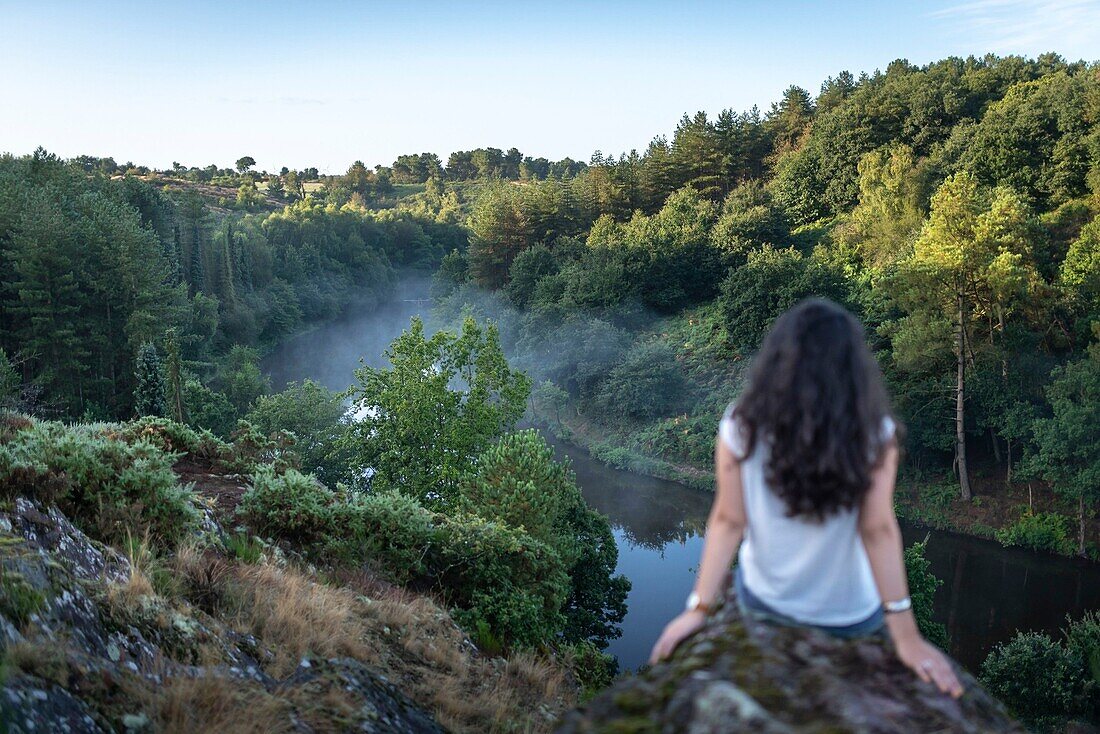 Frankreich,Ille et Vilaine,Iffendic,Naturschutzgebiet La Chambre au Loup