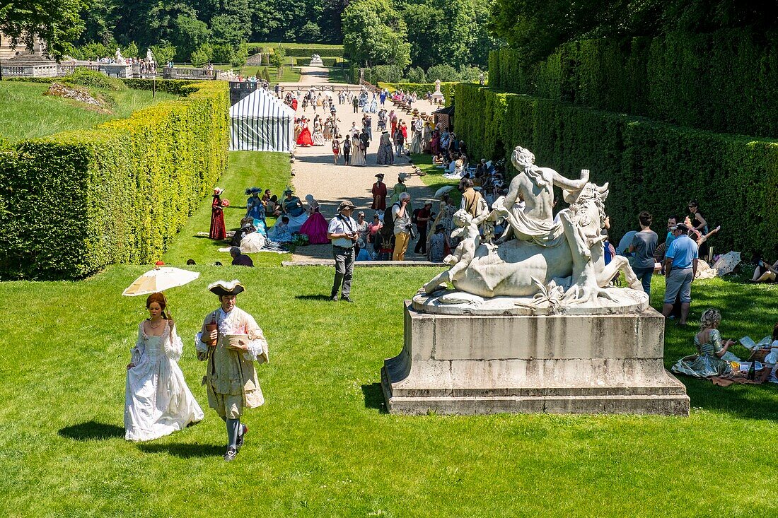 France,Seine et Marne,Maincy,the castle of Vaux-le-Vicomte,15th Grand Siecle Day : costume day of the 17th century